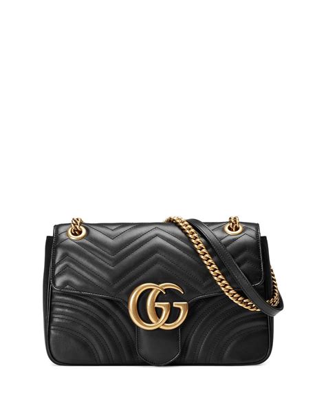 gucci black quilted marmont 2.0 bag|authentic Gucci Marmont crossbody bag.